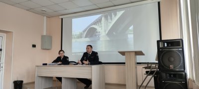 Состоялась встреча студентов 4 курса с с заместителем начальника ГУ МВД России по Красноярскому краю А.В. Ромашкиным